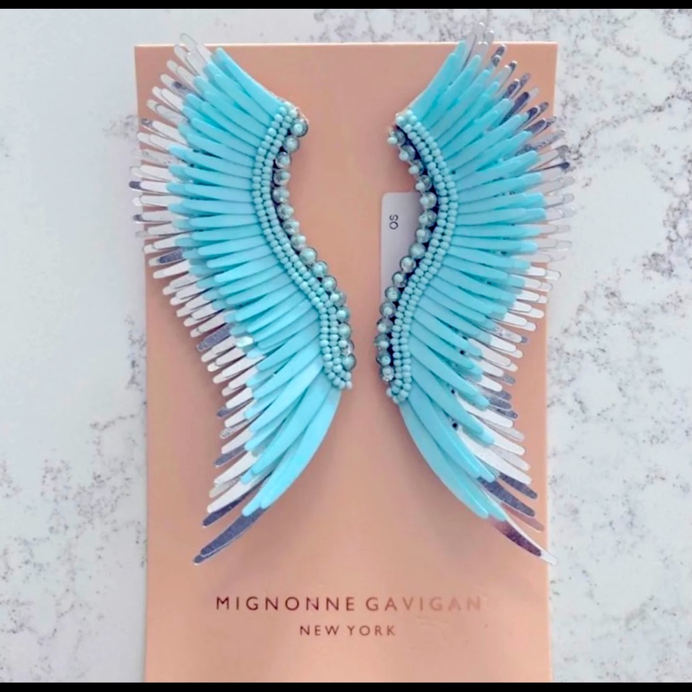 NEW! Mignonne Gavigan blue and silver Madeline earrings